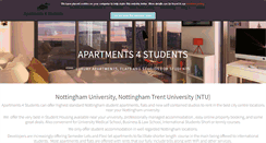 Desktop Screenshot of apartments4students.co.uk